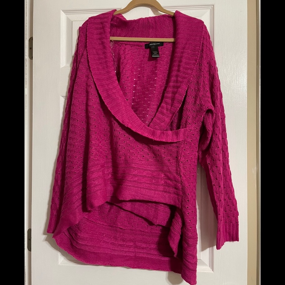 Ashley Stewart 22/24 Raspberry Sweater